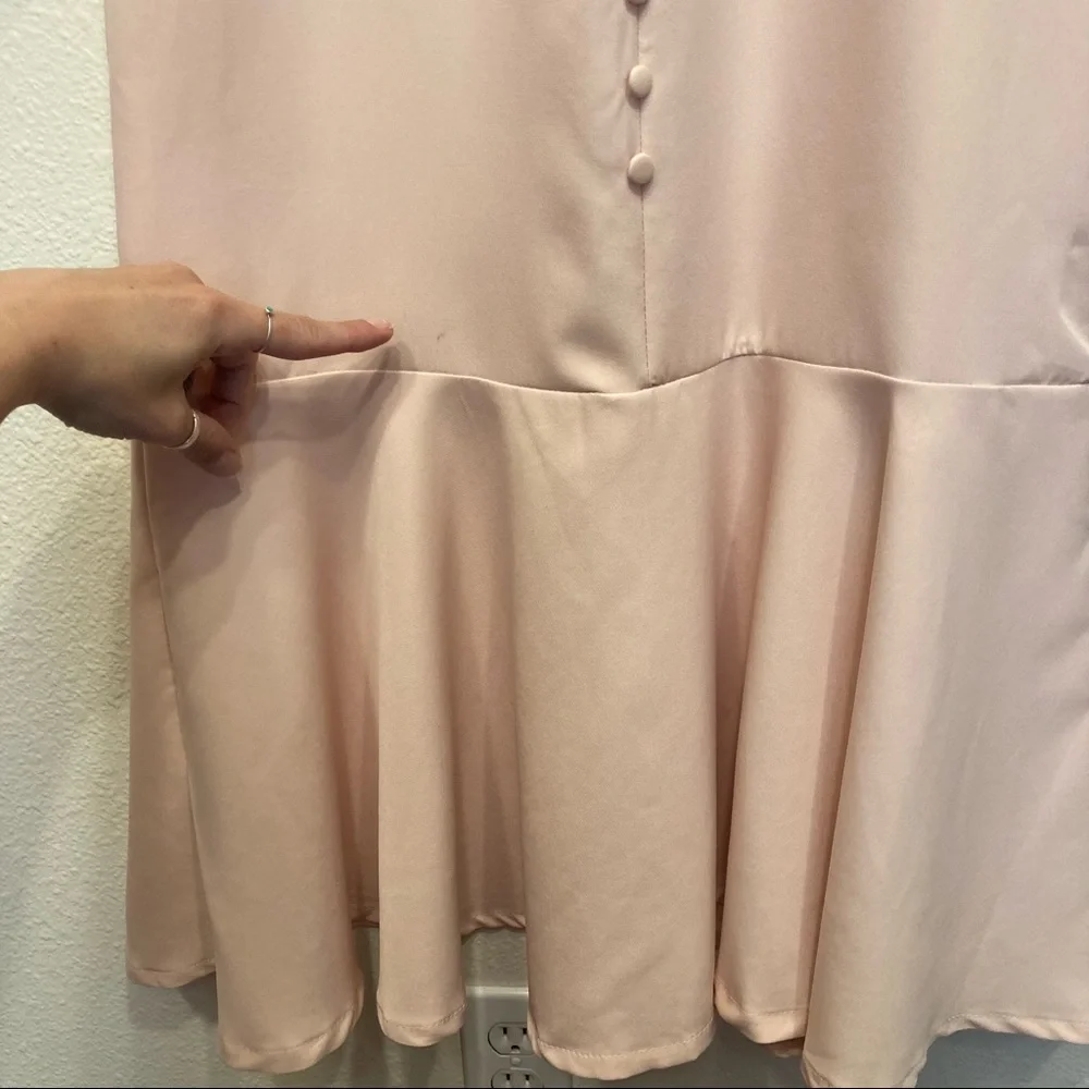 Vintage style Pink fitted mermaid dress_5